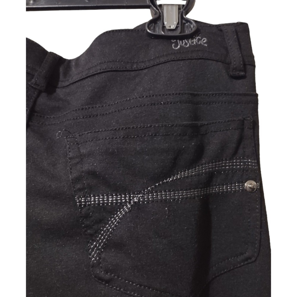 Justice Skinny Pants Missy Size 18 Black Norm Core Streetwear Casual Slim Fit - Picture 5 of 12